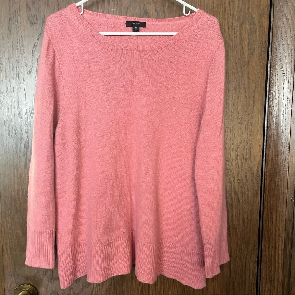 J. Crew Pink Crew Neck Sweater